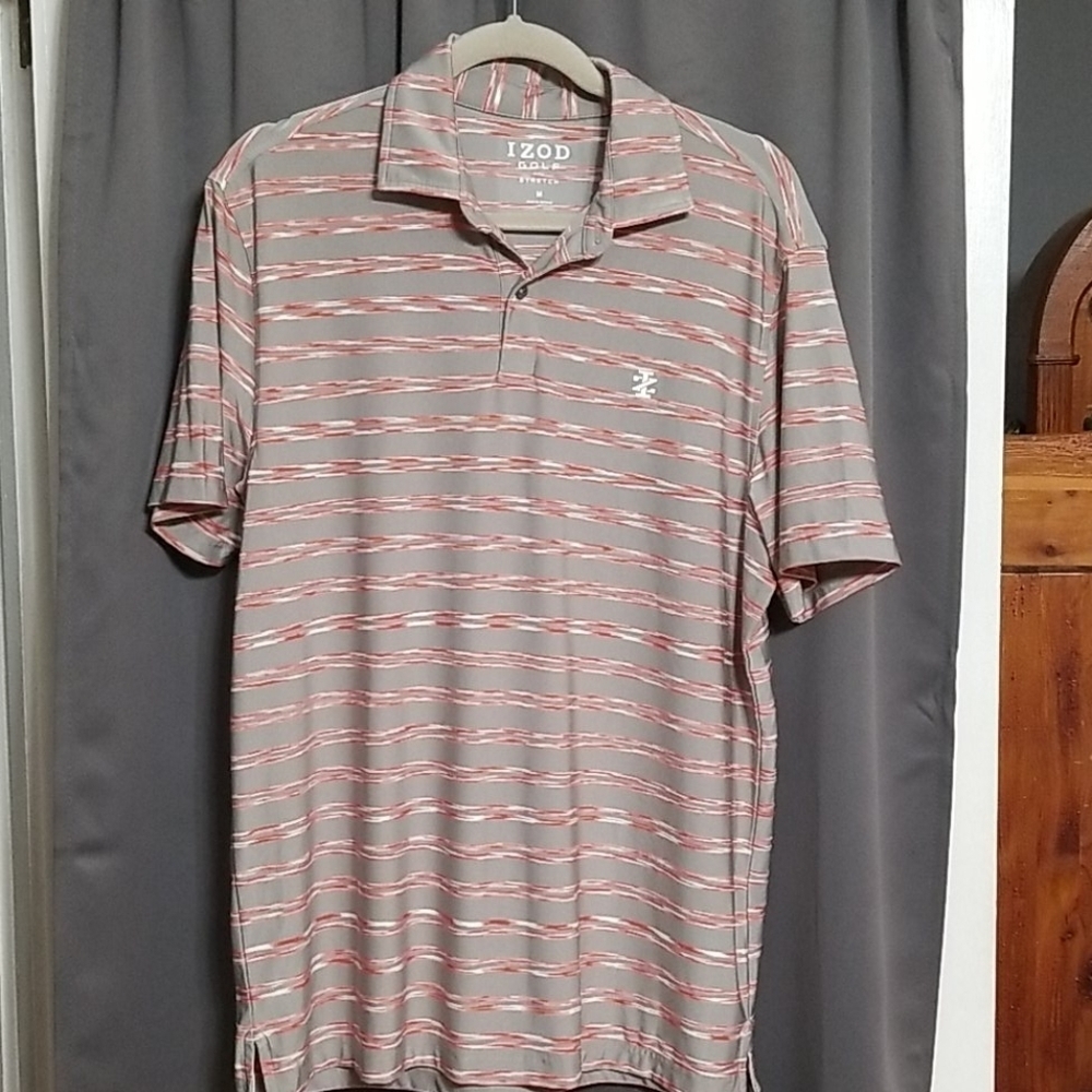 Izod‎ Golf Polo Shirt Lightweight Comfort Size M